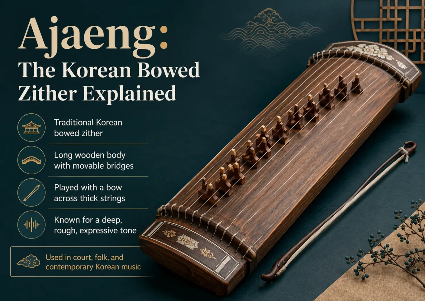 Ajaeng: The Korean Bowed Zither Explained