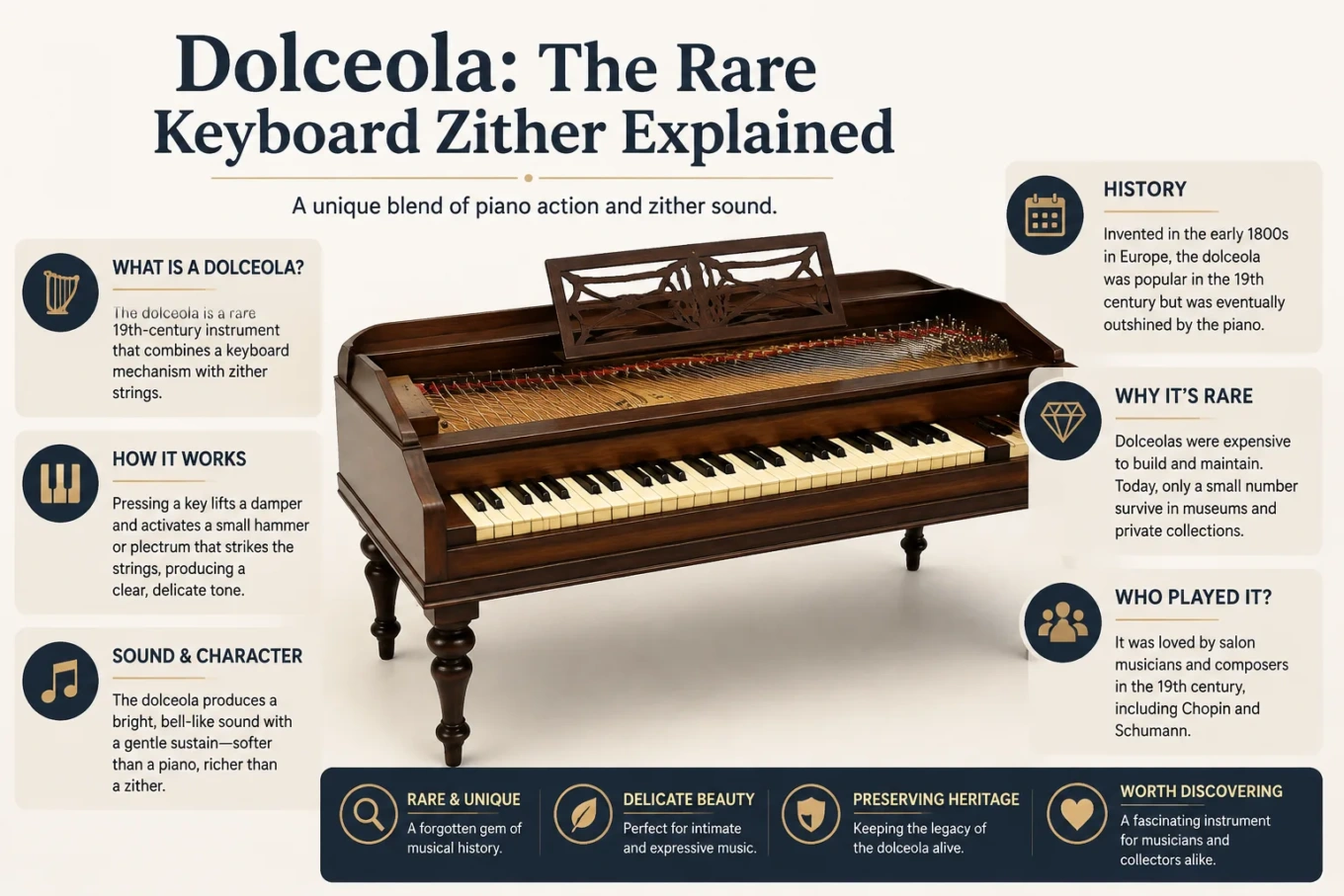Dolceola: The Rare Keyboard Zither Explained